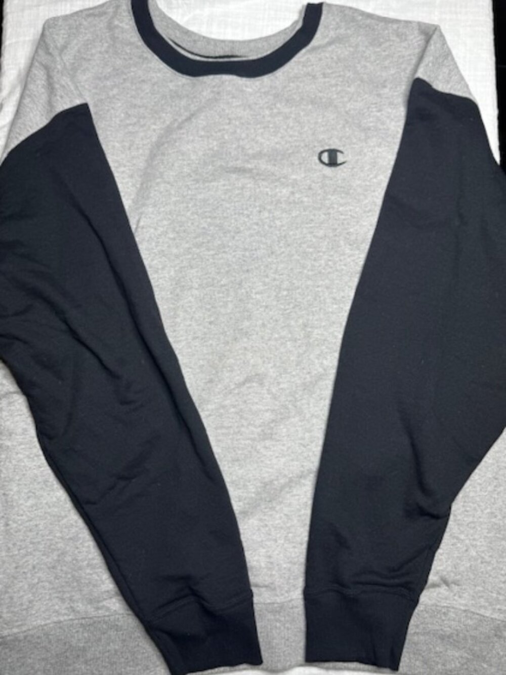 Champion Men's Fleece Pullover Sweatshirt Black Size 2XL